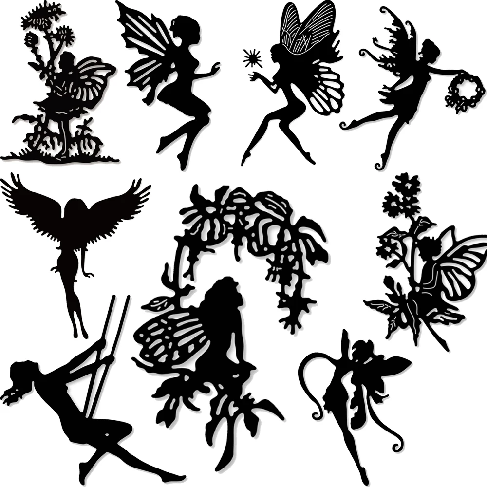 

Estel Butterfly Fairy Flower Metal Cutting Dies Stencils For DIY Scrapbooking Decorative Embossing Handcraft Die Cuts Template