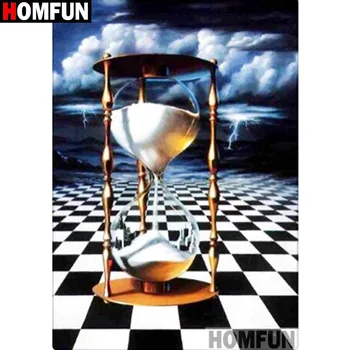 

HOMFUN Full Square/Round Drill 5D DIY Diamond Painting "Hourglass scenery" Embroidery Cross Stitch 5D Home Decor Gift A16585