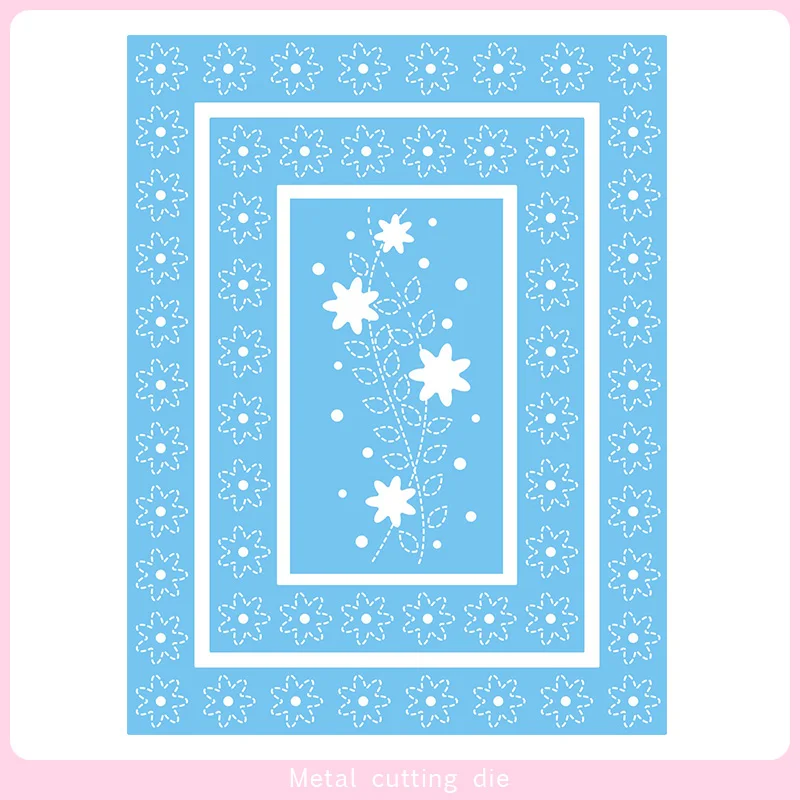 

Snowflake imprint frame Metal Cutting Dies for DIY Scrapbooking Photo Album Decorative Embossing Paper Card Crafts Die Cut 2019