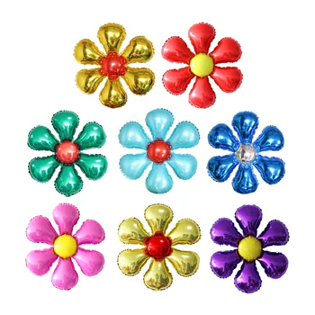 

Free shipping six petals round flower modle foil balloon party wedding birthday