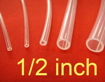 

1/2'' Transparent PTFE polytef Tubing Tube Pipe hose,1/2 inch Diameter PFA FEP F46 F4