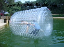 clear color inflatable roller ball on water water ball / Transparent infaltable water roll for kids and adults water game