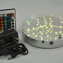 Ограниченное предложение украшения Свадебный Сувенир Свадебная светодиодная подставка Освещение~ 6 дюймов световая База аксессуары