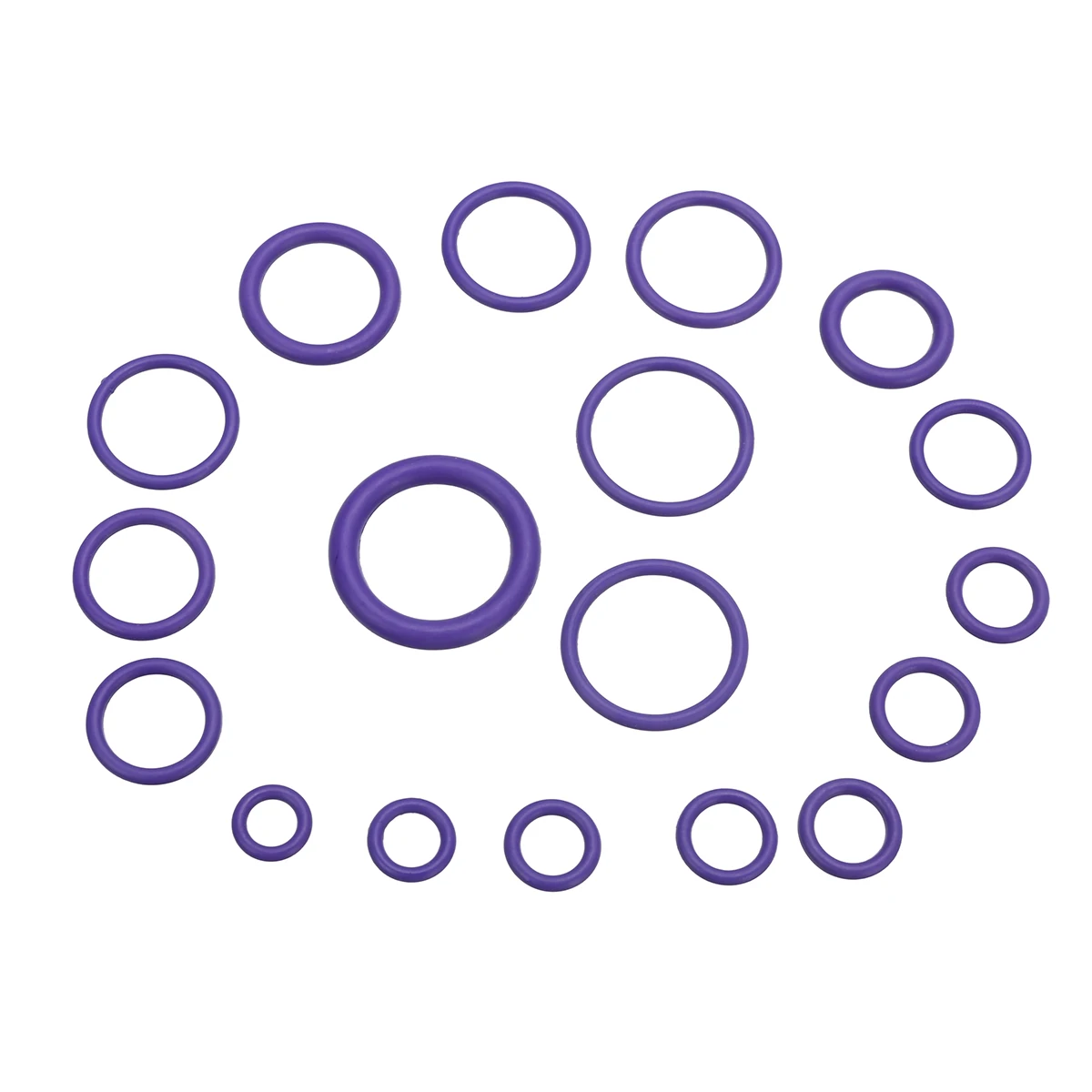 New Arrival 270pcs/Set 18 Sizes Rubber Car Auto Purple Air Conditioning Repair HNBR O-Ring Seal Auto Tool Kit Set Box