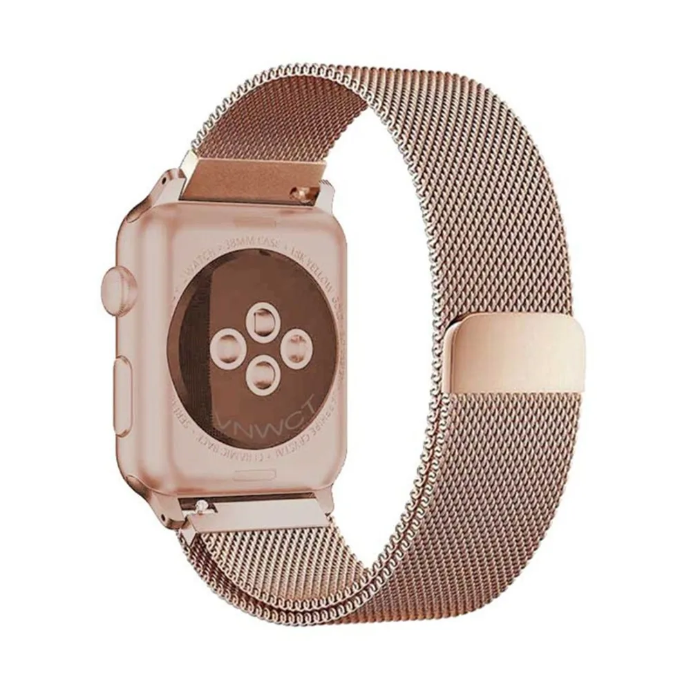 

CRESTED Milanese Loop Strap For Apple Watch Band 42mm/38 iwatch strap 3/2/1 316 Stainless Steel metal Bracelet Belt Wrist band