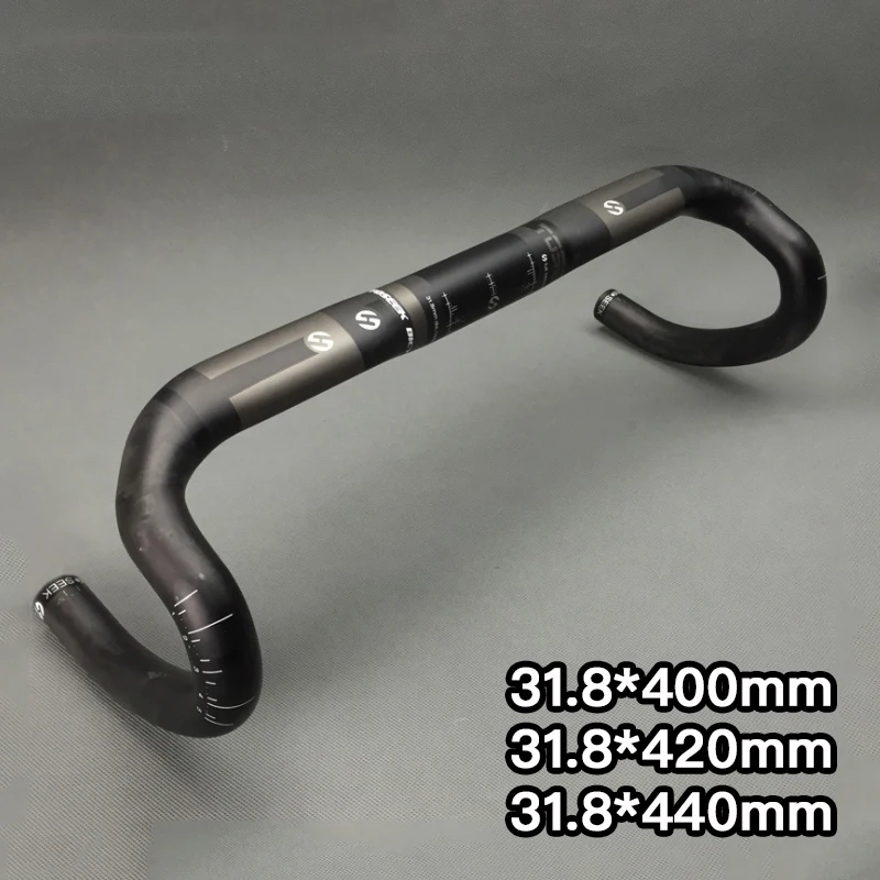 

Road Bike Handlebar 31.8mm Bicycle Cycling Carbon Fiber Handlebar/Bent Bar Ultra-Light Handlebar 400/420/440mm Bicycle Equipment