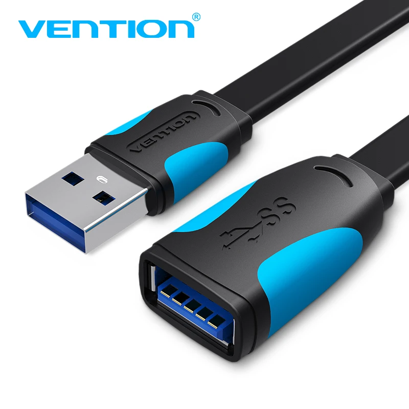 Vention USB 3,0 Удлинительный кабель Super speed Male To Female USB удлинитель 1 м 2 м 3 м USB с синхронной передачей данных удлинитель Кабель