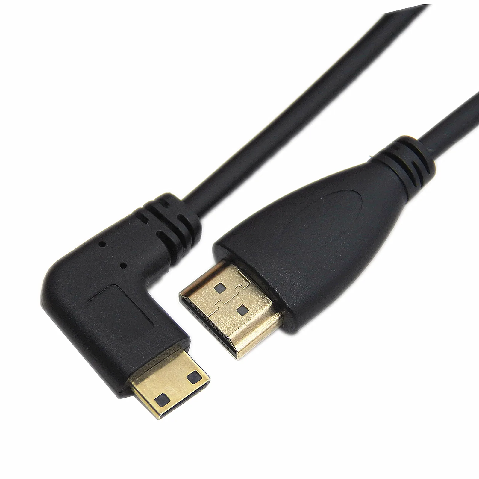 Micro HDMI Mini HDMI 90 градусов угловой штекер к HDMI растягивающийся пружинный кабель спиральный Разъем