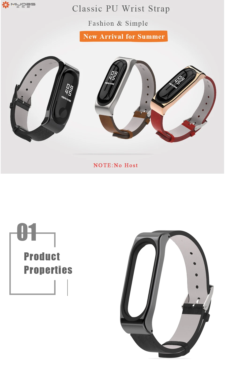 Mi jobs mi Band 4 Кожаный ремешок на запястье для Xiaomi mi Band 4 NFC смарт-часы браслет mi band 3 ремень браслет металлический Безвинтовой ремешок