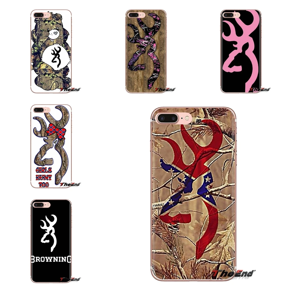 For LG Spirit Motorola Moto X4 E4 E5 G5 G5S G6 Z Z2 Z3 G2 G3 C Play Plus Mini TPU Shell Cover The Tree Browning Cutter Camo Logo |