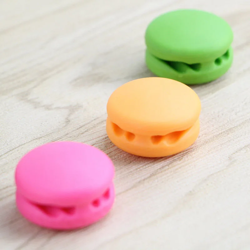 5 шт. милый защитный кабель для наушников Macaron проводный офисный стол органайзер