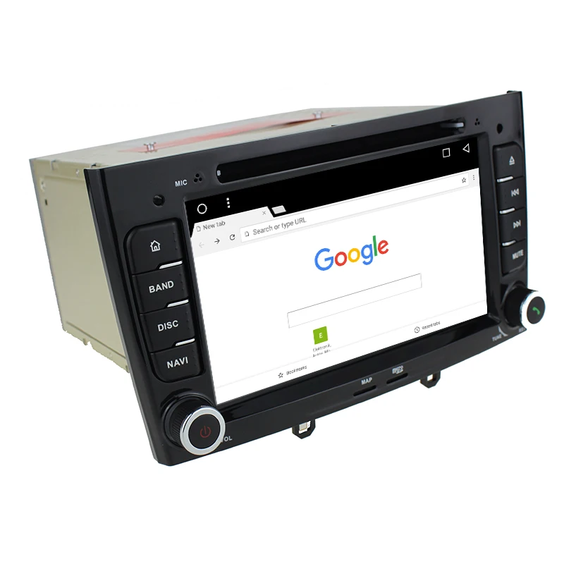 Best HIFIF Android 7.1.2 Special Car DVD Stereo Navigation for Peugeot 408 & 308 Gray with GPS RDS IPOD 3G SWC Rearview Free 8GB Map 3