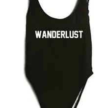 Новое поступление "wonderlust" женский сексуальный цельный костюм купальник с глубоким вырезом купальные костюмы открытая пляжная одежда