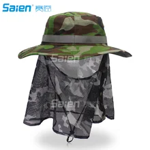 Шапки для туризма, шляпа для сафари, шляпа от солнца, шляпа-ведро со скрытой сеткой, защита от насекомых, Жуков, пчелы, комаров