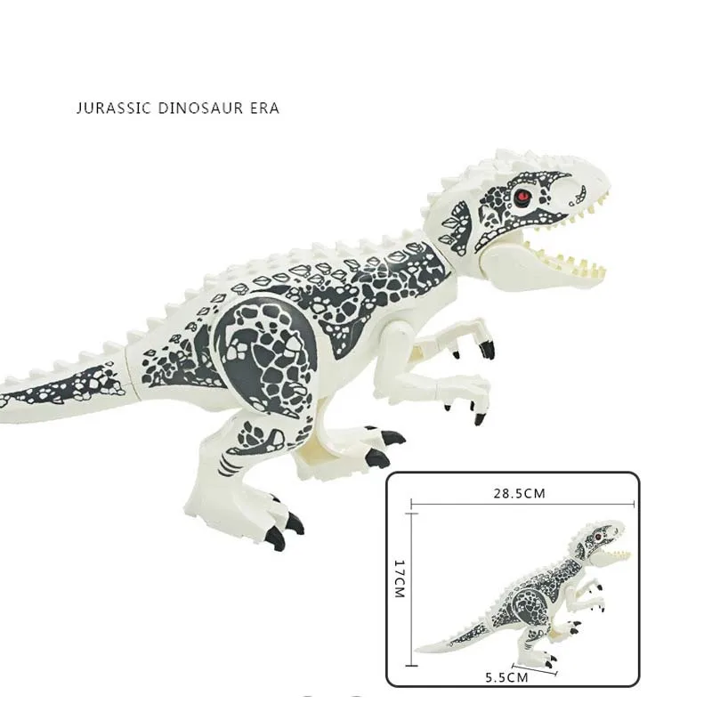 Jurassic Dinosaur World 2 Figure Building Block Bricks Toy Tyrannosaurus Rex Compatible with Legoings Dinosaur