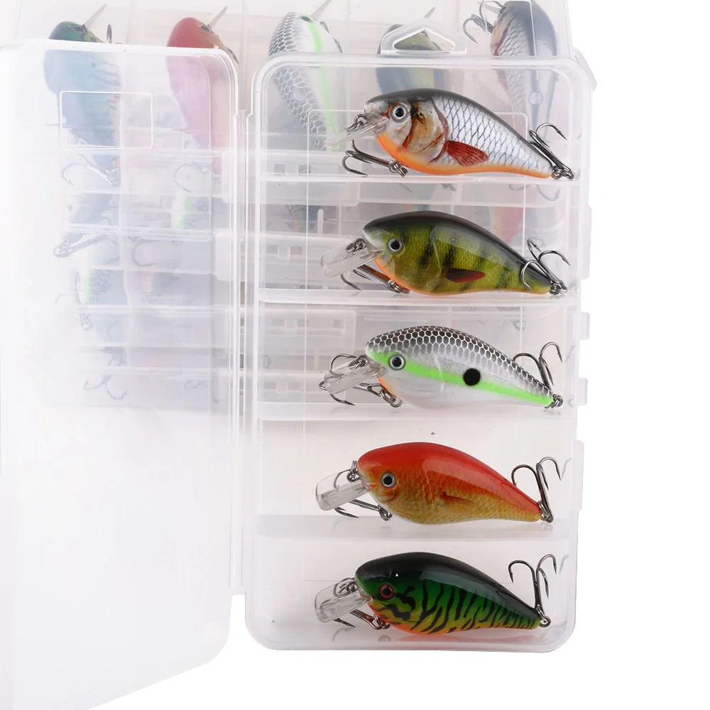 NewCrankbaitFishingLureSetKitWithCase5Pcs78cm128gSwimbait