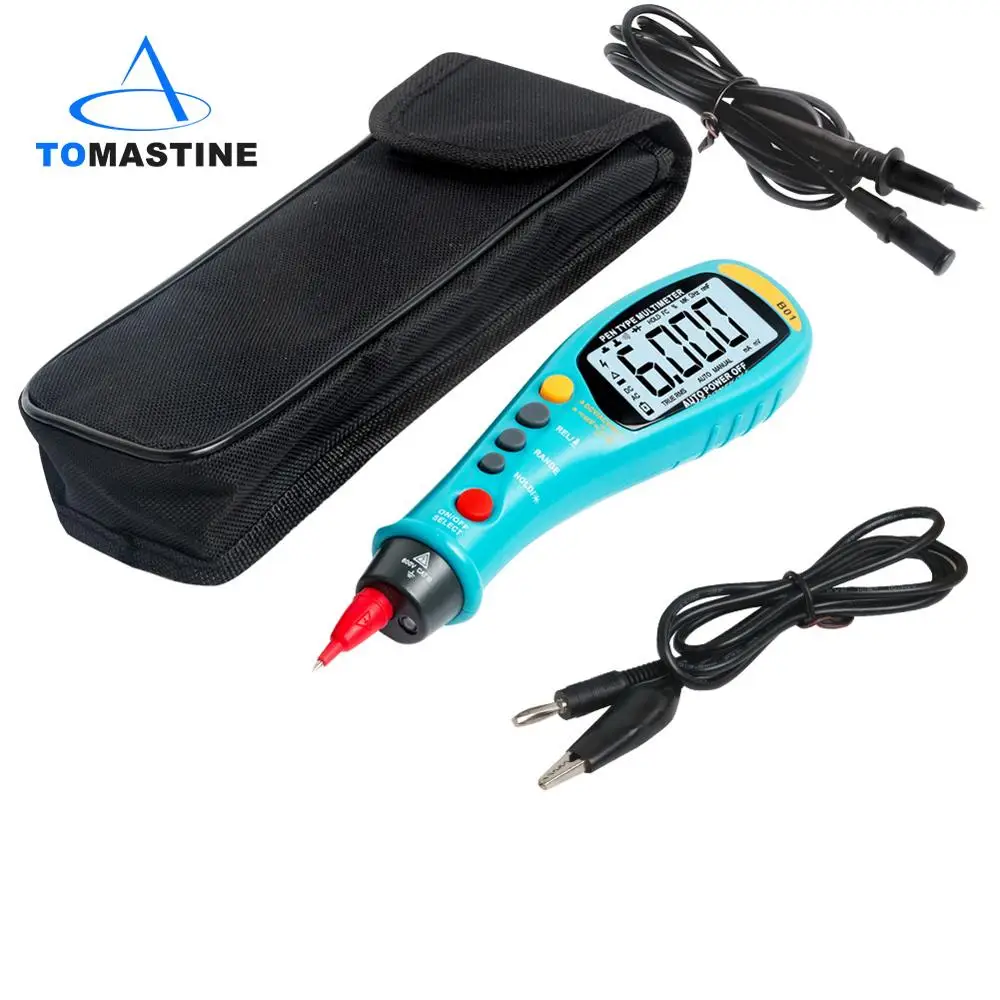 

B01 Pen LCD Digital Multimeter Auto Rang Electric 6000 Counts AC/DC Voltmeter Frequency Current multi meter Transitor Tester