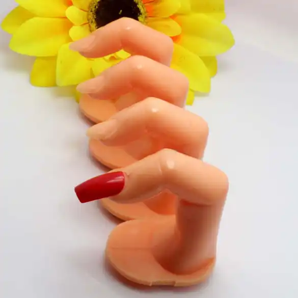 DGdolph Pr/áctica de Entrenamiento Modelo de Dedo Falso Entrenamiento Duradero Arte de u/ñas Consejos Falsos Color de la Piel