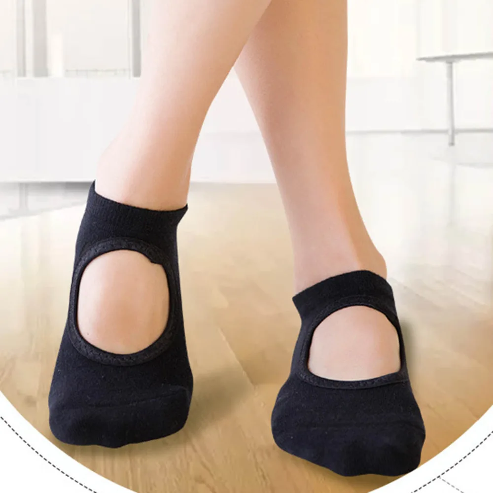 

1 Pair Sports Sock Slippers for women Good Flexibility Breathable Cotton Socks Balle Dance Fitness Sportswear funny socks