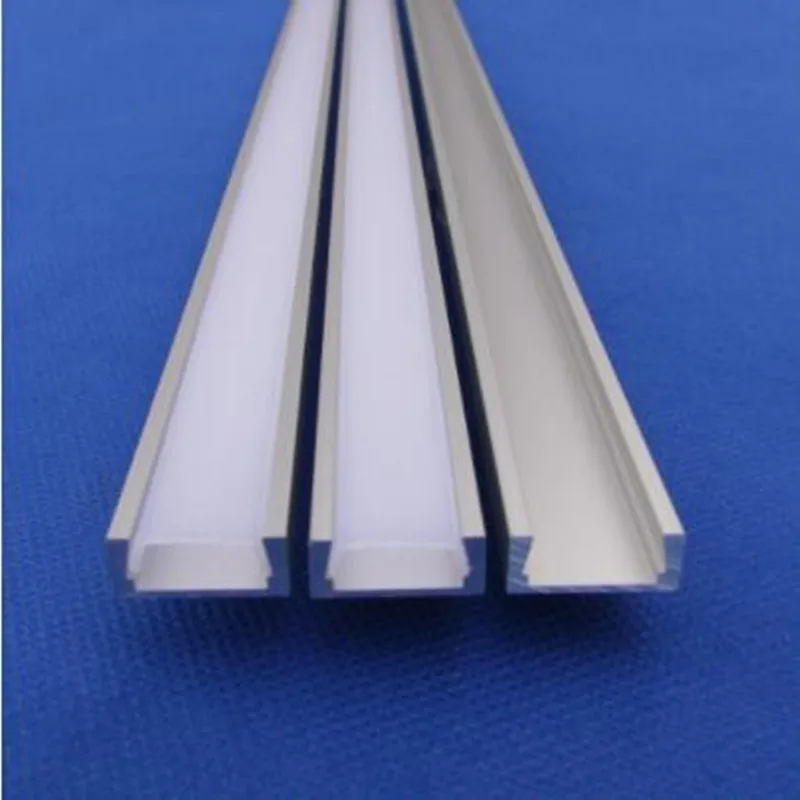 ONDENN 2 м за штуку алюминиевый профиль для 5050 Гибкие светодиодные полосы света, алюминиевый корыто молочного покрытия прозрачная крышка