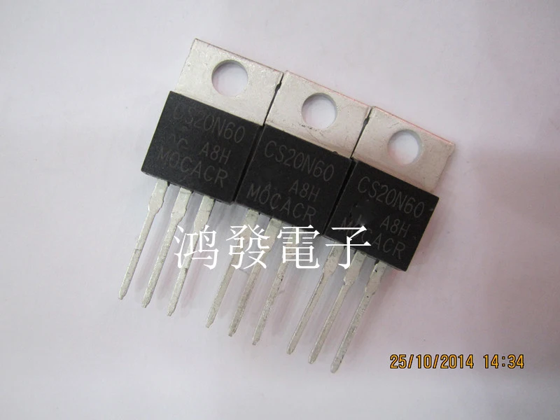 

Free shippin 20pcs/lot Huajing CS20N60 TO-220 FET original authentic