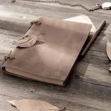 Ручной работы первый слой из воловьей кожи Винтаж 3 вкладыш тетрадь натуральная кожа дневник масло для ладони журнал школа планирования питания