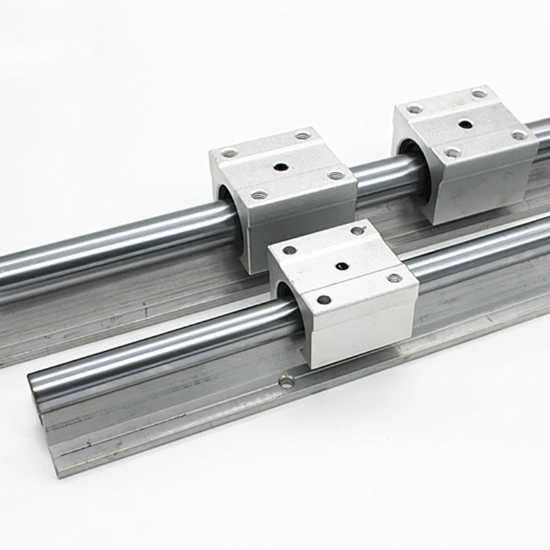 

2X SBR20 1400mm LINEAR RAIL20MM fully suppoeted SHAFT ROD + 4 SBR20UU Block