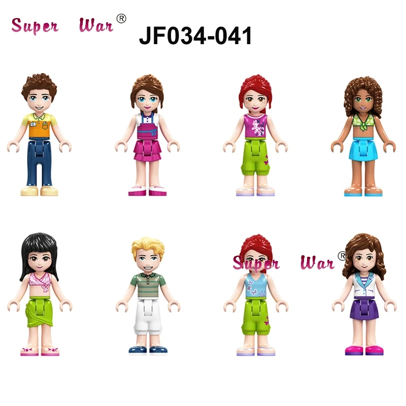 

Single Building Blocks Girls Party Friends Gifts Nicole Stella Tom James Andra Olivia Princess Figures Series toys for children