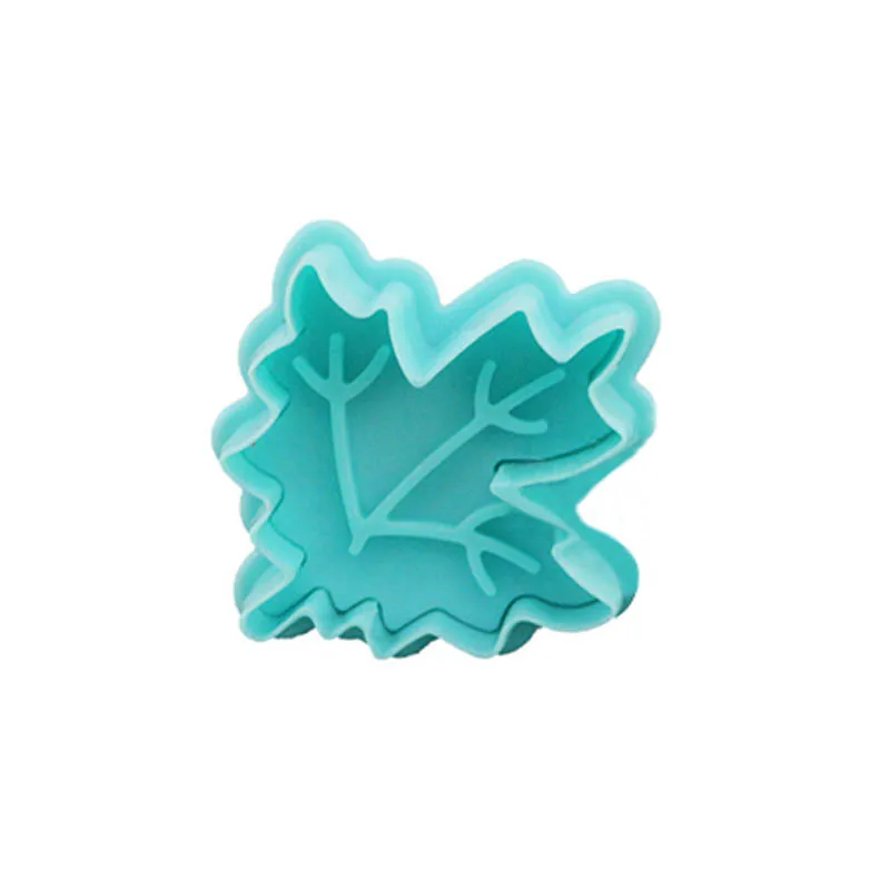4Pcs Cookie Cutters Food Grade Baking Accessories Leaves Shape Cake Decorating Tools Embossing Mould Plastic Roasting Tool