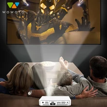 WOWOTO Projector Hight Resolution Full HD 1080P Projectors Android 7.1 Manual Focus Portable Projector For Home 3D Cinema A5