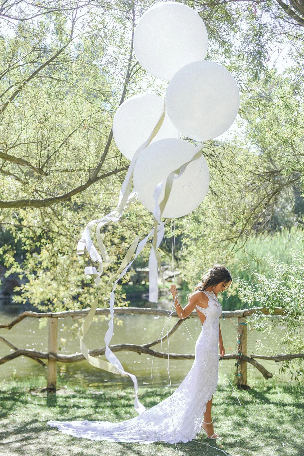 Mryarce Elegant Boho Wedding Dress Open back Soft Stretch Lace Flattering Front Slit  Bohemian Bridal Gowns (2)