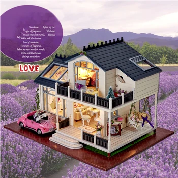 

DIY Hut Large Manual Assemble Model House Girl Birthday Gift