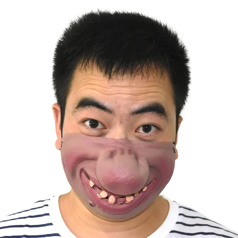 Ужас Хэллоуин вечерние латексные маски ужасные полулица маскарадные украшения