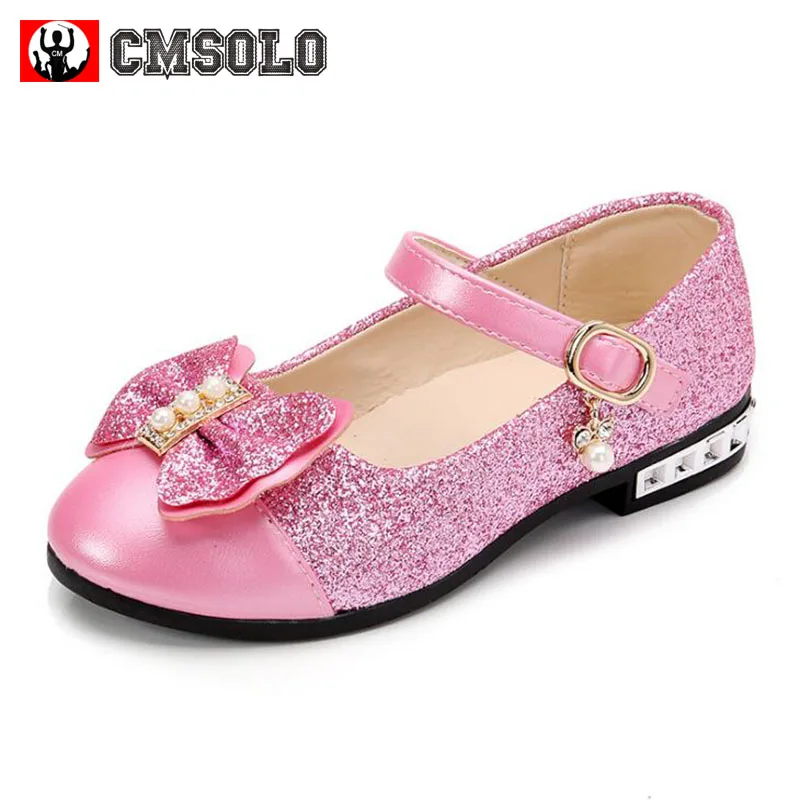 CMSOLO Children Princess Shoes New 2018 Girls Sequins Wedding Party...