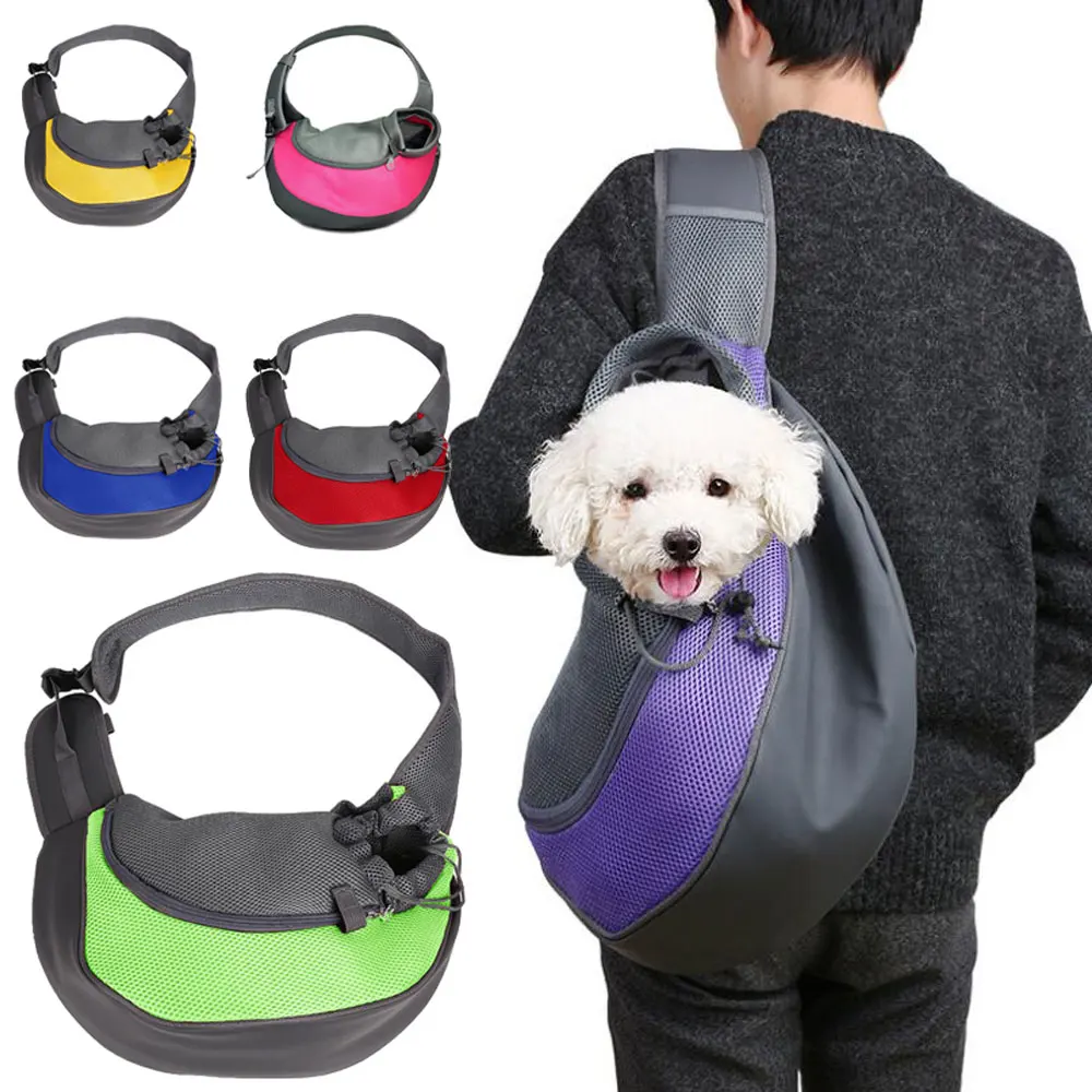 Small Pet Dog Cat Carrier Shoulder Sling Bag Tote Outside Travel Oxford Bag USA 