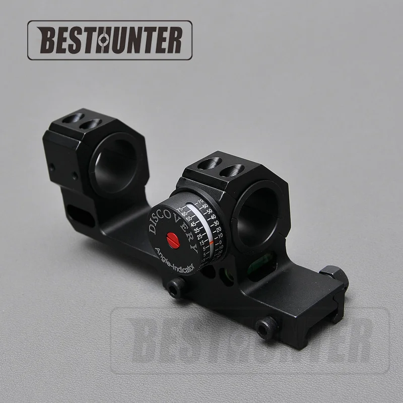 

Discovery High Accuracy 24.5/30mm Universal One-piece Offset Scope Mounts Dual Ring with Angel and Level Instrument for Picatinn