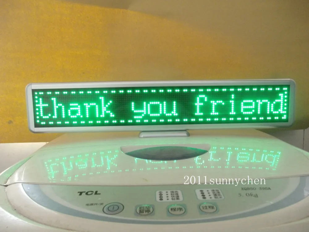 Green Programmable LED Moving Scrolling Message Display Sign Board 21