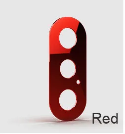 Задняя крышка объектива камеры защитный чехол для Iphone X XS Max металлическая защитная крышка объектива - Цвет: Red