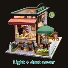 Кукольный дом Миниатюрный DIY кукольный домик с мебелью деревянный Кофейня дом игрушки для детей девочек на день рождения Рождественский подарок