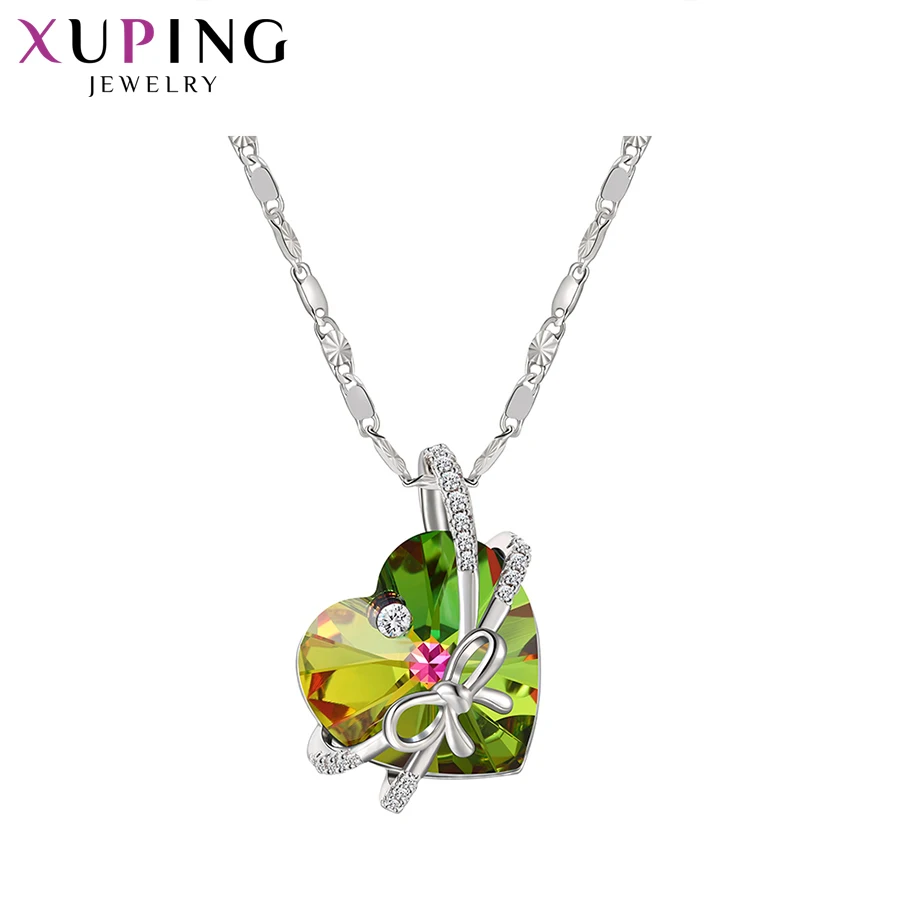 Xuping Винтаж Pendantl цепочки и ожерелья Кристаллы от Swarovski только сердце только для вас Рождество дамы подарки M96-40188