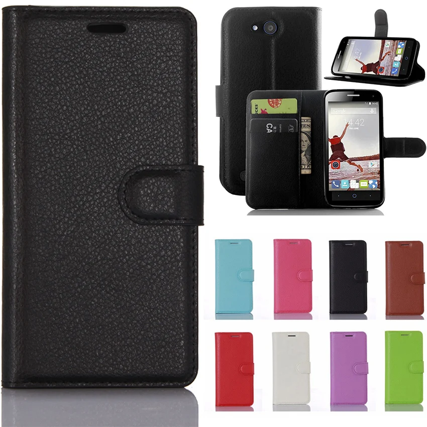 

Flip Case For ZTE Q Lux Blade 4 G Leather Cover For ZTE Blade Q Lux 4G / 3G A430 Luxury Cover Mobile Phone Bag coque Fundas