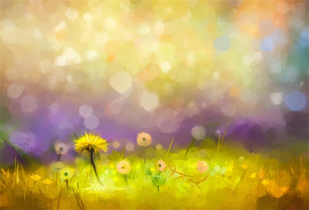 

Laeacco Flowers Blurry Painting Gradient Baby Newborn Photography Backgrounds Customized Photographic Backdrops For Photo Studio