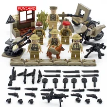 Мировая война битва из Imphal brickmania военные minifigs строительный блок ww2 армейские фигурки мотоцикл оружие конструктор артиллерия игрушки