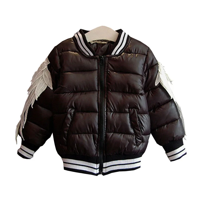 

2016 Winter High quality Children Outerwear Warm Coat Kids Clothes Thicken Boys Girls Jackets Fashion Wing Baby Zipper Cardigan