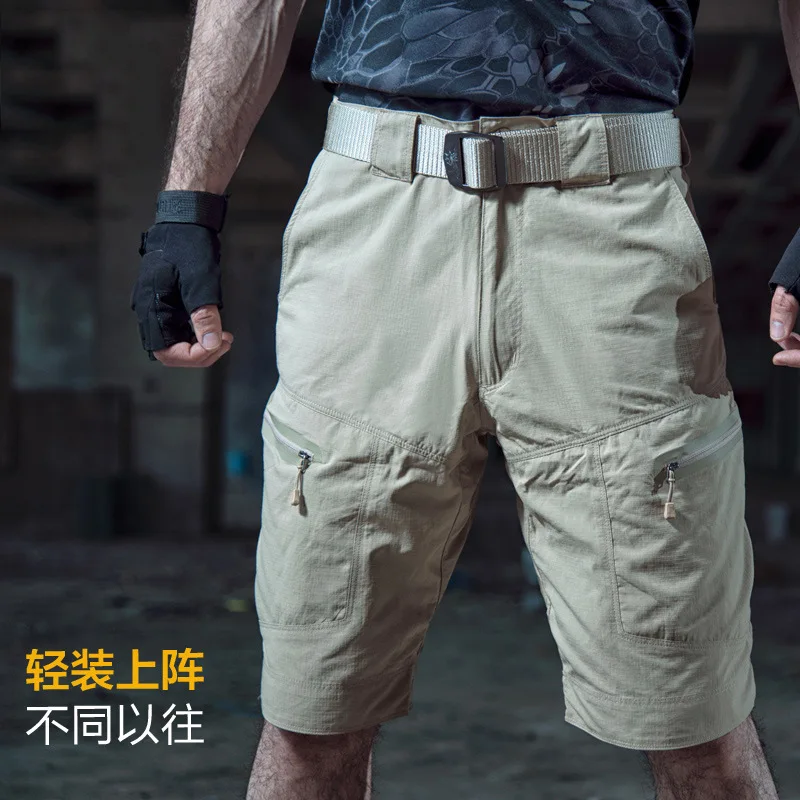 Uomini Tattica di Combattimento di Formazione Elastico Shorts Maschio di Campeggio Esterna di Arrampicata Escursionismo Quick Dry Sport Corsa e Jogging Pesca Pantaloni Corti
