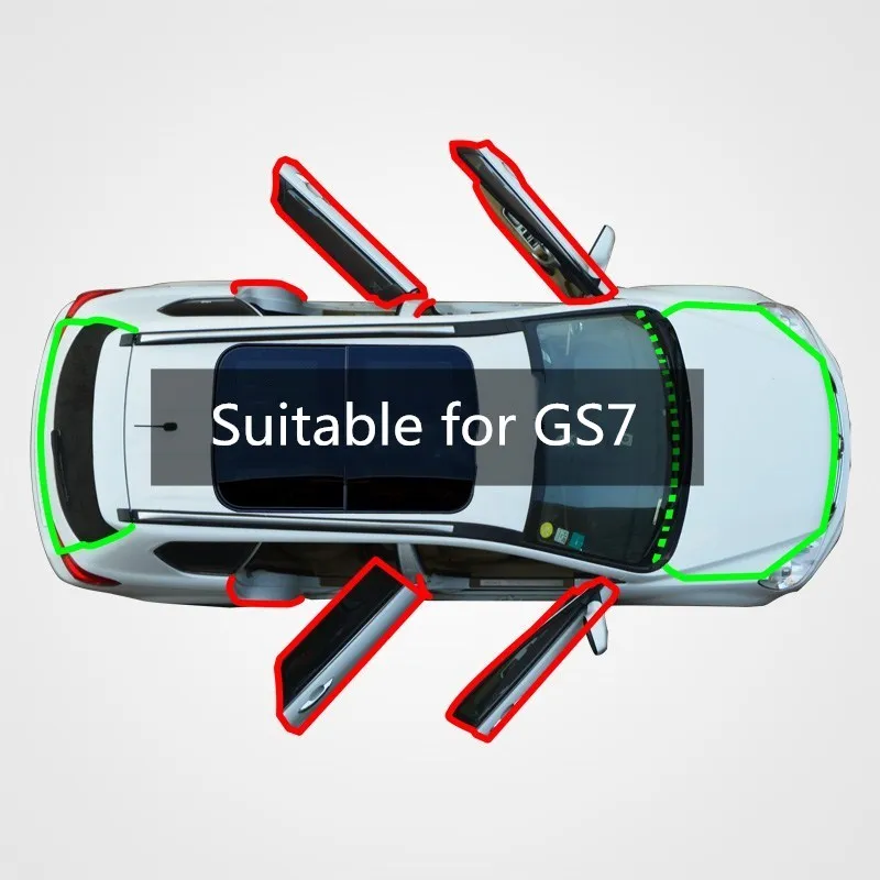 Для trumpchi GS7 автомобиль уплотнения шов от пыли фэн-шуй столкновения звукоизоляции добавить изменение резиновая прокладка