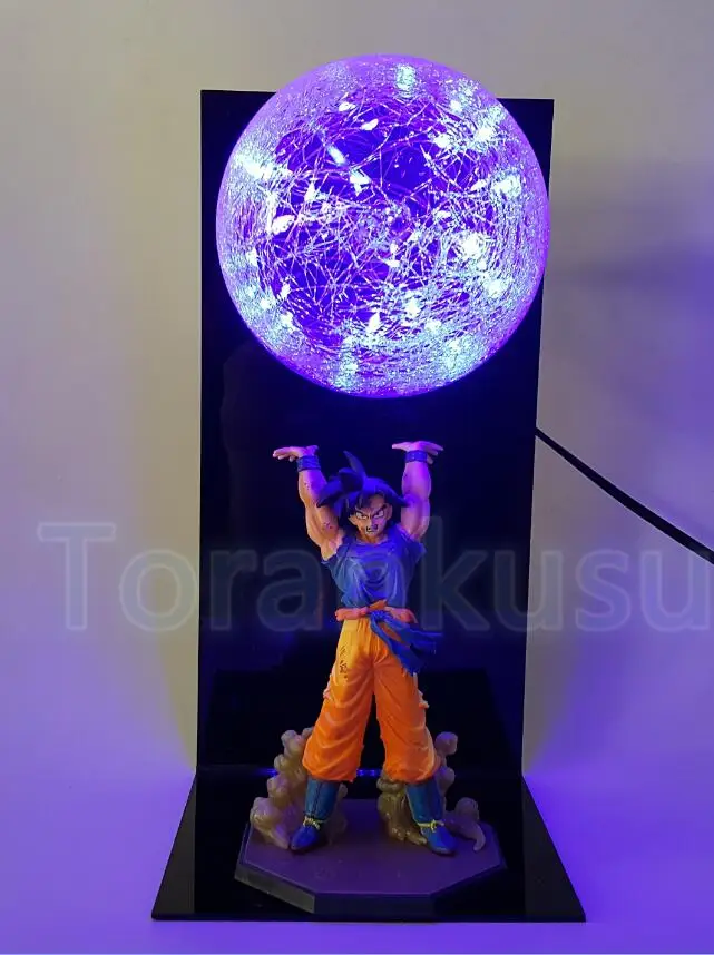 Dragon Ball Z фигурка Сон Гоку Spirit Bomb DIY дисплей Светодиодная лампа аниме Жемчуг дракона Гоку Супер Saiyan Коллекционная модель игрушки DIY142 - Цвет: D