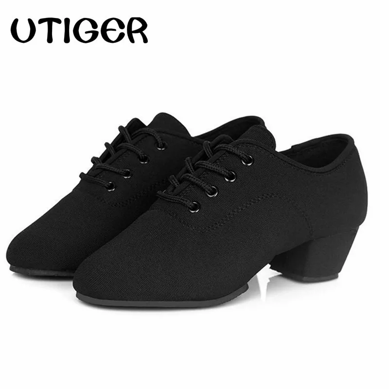 Size 25 40 Boy Children Latin Ballroom Dance shoes Oxford Cloth Tango