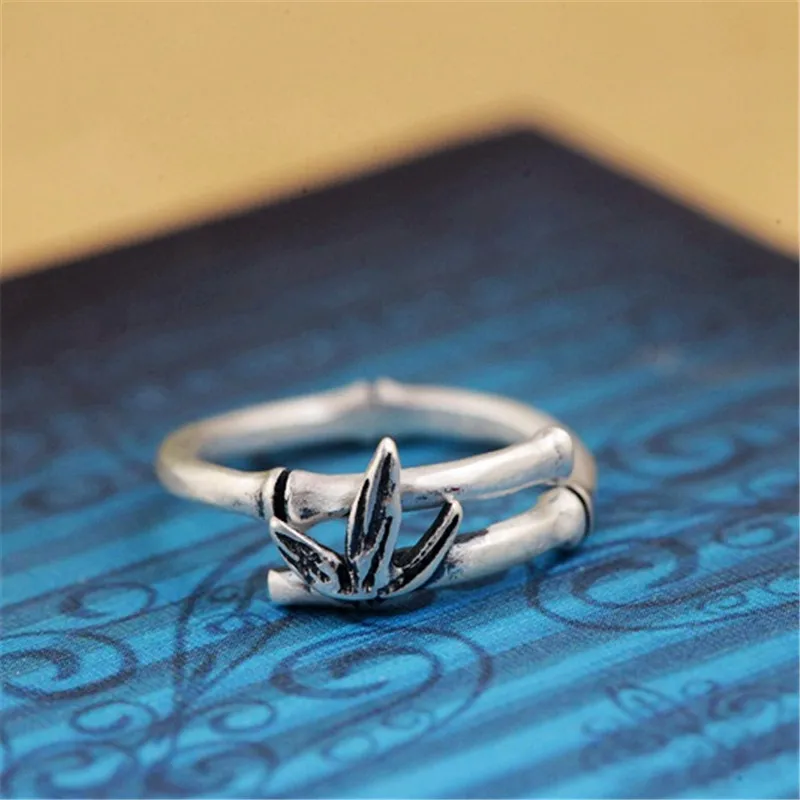 BESTLYBUY 925 старинное Серебряное кольцо для женщин и мужчин регулируемый размер Bone