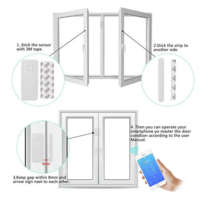 Diy-WiFi-wireless-Door-Window-Sensor-Detector (1)